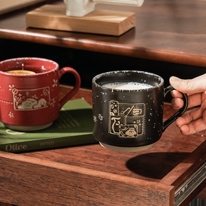 Taza de Porcelana Estética de Alta Calidad, Apta para Lavavajillas y Microondas, con Diseño de Dibujos Animados, Logotipo Personalizado Impreso, Acabado de Color Bonito, Recta - Product Image 3