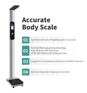 Macchina automatica dell'imc dell'analizzatore del grasso corporeo della scala di peso e altezza a gettoni per il dispositivo medico della scala grassa della farmacia