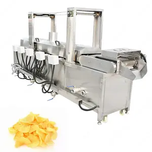 Üretici fiyat endüstriyel Pommes Frites cerrahisi patates cipsi fritöz ekipmanları bezelye balık Samosa Gari kızartma makinesi