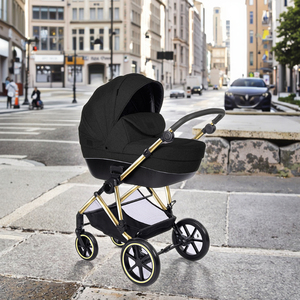Poussette et trotteur multifonctionnels pliables à 4 roues en alliage d'aluminium OEM personnalisés pour bébés de 0 à 3 ans - Product Image 3