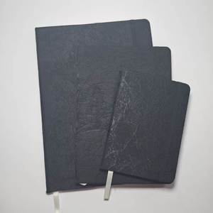 Quaderno A5 in PU con texture effetto crepe, elastico e logo personalizzabile – Ideale come regalo aziendale - Product Image 3