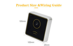 RD006 المصاعد مكتب بناء يجاند QR الماسح الضوئي 13.56mhz الذكية IC بطاقة RFID QR قارئ التحكم في الوصول قارئ بطاقات - Product Image 5