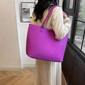 Sac fourre-tout en feutre pour femme, élégant, léger et résistant, sac de shopping pour femme - Product Image 5