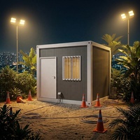 Casa Container Prefabbricata Singola con Struttura in Acciaio, Ufficio Modulare Temporaneo per Cantieri, Edificio Prefabbricato per Siti di Costruzione Tropicali