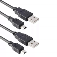 Kabel data USB mini, kabel koneksi perekam mobil, mesin orang tua, kamera MP3, hard disk, kabel data USB mini