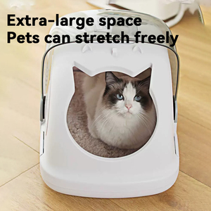 Caja de Transporte para Mascotas de Alta Calidad, PP+PC, Diseño Sólido, para Gatos, Uso en Exteriores, para Animales Pequeños - Product Image 3
