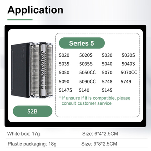 Cabezal de Afeitadora Eléctrica de Repuesto Compatible con Braun 5 Series 52B <span class=keywords><strong>5020</strong></span> 5030 5035 5050 5070 5090 - Product Image 4