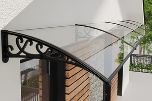 Toldo de Aluminio para Lluvia, Venta Caliente, Toldo Transparente para Sombra, Toldo Exterior de Policarbonato - Product Image 2