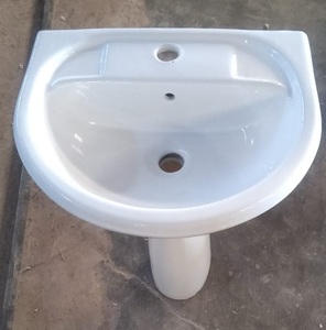 Juego de Lavabos de Pedestal Ovalados Modernos de Primera Calidad 1814 para Baño a Precio de Mayoreo - Product Image 4