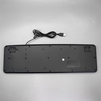 Clavier USB filaire basique à prix abordable, design 2022, 104 touches, ergonomique, étanche, en plastique ABS, plug and play, pour PC, ordinateur portable, ordinateur de bureau K-308D