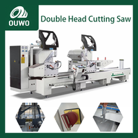 Machine de découpe CNC à double tête pour aluminium, UPVC et PVC, contrôlée par PLC, pour portes et fenêtres