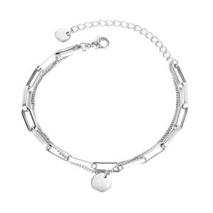 CAIOOCHE Pulseras <span class=keywords><strong>de</strong></span> Acero Inoxidable Chapadas en Oro <span class=keywords><strong>de</strong></span> 18k para Mujer al por Mayor, Pulseras <span class=keywords><strong>de</strong></span> Diseño Personalizado Multicapa - Product Image 5