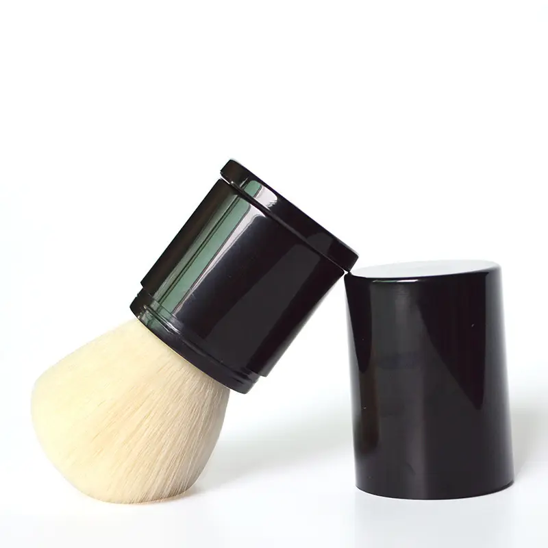 Professional Retractable Makeup Brushes portable Custom Logo Private Label Face Powder Blush Brush