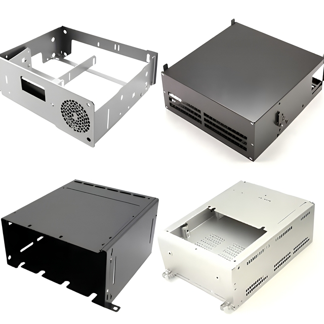 TZR Custom 4u Rackmount Chassis Metal Storage Cabinet Sheet Metal Fabrication Aluminum Alloy Silver ROHS Certified