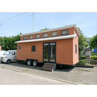 Maison préfabriquée Australie conçue mobile petite maison cabine sur roues remorque bois petite maison kit ensemble