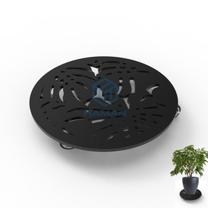 Круглая металлическая подставка для цветов - Product Image 1