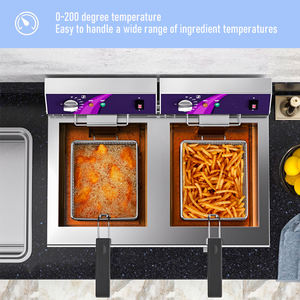 Friteuse électrique en acier inoxydable, Machine à frites, Oem, avec réservoir d'huile - Product Image 4