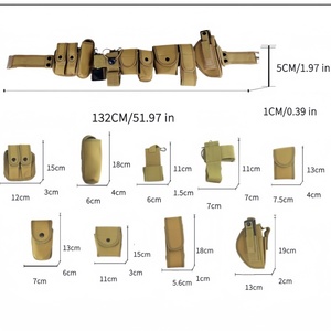 Cinturón Táctico de Alta Calidad y Resistencia con Liberación Rápida, Equipo de Defensa Personal, Bolsas Internas y Externas, Juego de Cinturones - Product Image 6