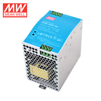 Alimentation industrielle à découpage mince Mean Well série NDR-480 480W, type rail DIN, sortie simple 24V/48V, en métal, conforme aux normes BS EN/EN61000-3-2