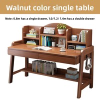 Bureau et étagère combinés pour la maison, table d'étude et d'écriture simple et minimaliste pour enfants, bureau d'ordinateur pour chambre à coucher