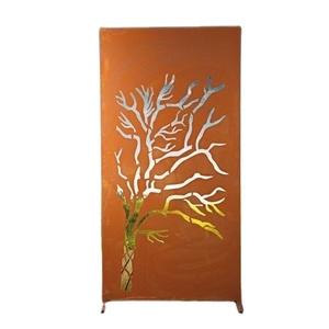 Cancello in Acciaio Corten Accattivante per Articoli da Giardinaggio, Pannelli per Recinzioni in Acciaio Corten Ecologici, Recinzione Metallica di Alta Qualità - Product Image 4