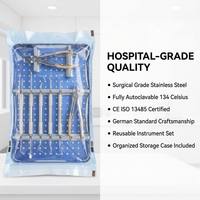 Ensemble d'instruments dentaires vétérinaires CE ISO, kit complet de chirurgie dentaire pour petits animaux, kit d'extraction dentaire de qualité supérieure