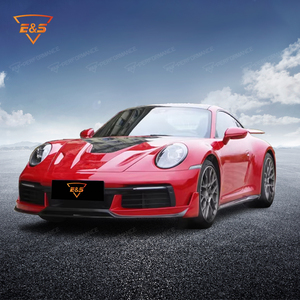 Kit complet de jupes latérales de diffuseur avant de lèvre arrière pour <span class=keywords><strong>Porsche</strong></span> <span class=keywords><strong>911</strong></span> 992 Kit de carrosserie en fibre de carbone de style <span class=keywords><strong>Turbo</strong></span> S - Product Image 3