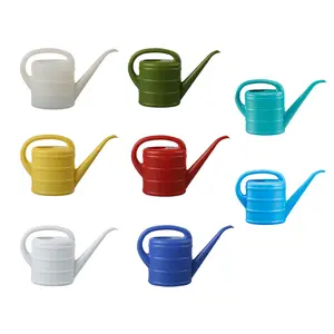 Custom Logo 1L Plastic Indoor Plant Long Nose Colorful Sprinkle Water Watering Can With Spout
