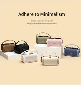 Sac à main bandoulière femme THK0387 en PU avec fermeture éclair, à la mode, à rayures, nouvelle texture, luxe léger - Product Image 6