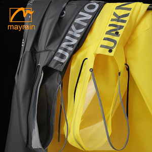 Imperméable à capuche en EVA léger et personnalisé en gros imperméable pour le cyclisme ou le camping réutilisable et portable avec <span class=keywords><strong>de</strong></span> longs traits - Product Image 5