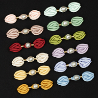Boutons chinois en perles Tang en forme de tulipe, faits à la main, pour Cheongsam, boutons grenouille chinois, vente en gros