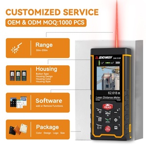 Télé<span class=keywords><strong>m</strong></span>ètre <span class=keywords><strong>laser</strong></span> numérique Sndway personnalisé avec caméra, mesure en <span class=keywords><strong>m</strong></span>/ft/in/ft, longue <span class=keywords><strong>portée</strong></span> 120 <span class=keywords><strong>m</strong></span>ètres/394 pieds, CE/RoHS - Product Image 2