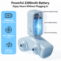 Machine à jets d'eau électriques pour bain à bulles sans fil avec batterie 2200 mAh, ventouses, spa à domicile, chargeur magnétique IPX7, moteur BLDC