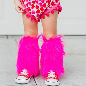 Penutup Kaki Bulu Anak Musim Dingin Terbaru, Penghangat Kaki Berbulu untuk Anak Perempuan - Product Image 1