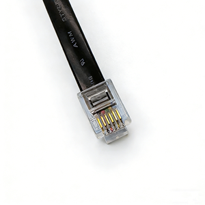 ขั้วต่อตัวผู้ 1 ตัวกับขั้วต่อตัวเมีย 2 ตัว/75 มม. สีดำ 6P6C/RJ12-6P-6C รูสี่เหลี่ยม / ขั้วต่อคริสตัล FU - Product Image 4