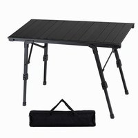Table de camping pliante en alliage d'aluminium pour barbecue, cuisine mobile, table IGT extérieure, combinaison libre, vente en gros