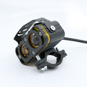 Phare de moto 40W à 4 modes, projecteur LED stroboscopique, éclairage de travail étanche, feux de brouillard à 2 lentilles pour rétrofit/amélioration voiture/camion - Product Image 2