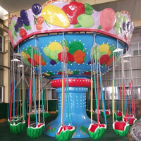 Manèges Chaise Volante Pastèque pour Enfants, Manège Balançoire pour Parc d'Attractions et Fête Foraine, à Vendre