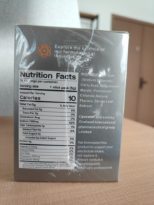 Polvo para Bebida Electrolítica Sin Azúcar al por Mayor, Apto para Dietas Paleo y Keto, Sin OMG, 30 Sobres en Stock - Product Image 5