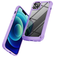 Pour iPhone 17 16 15 14 13 Plus Pro Max pour Samsung S26 A15 Coque de téléphone anti-chute Cadre d'objectif en alliage PC TPU Couverture arrière hybride