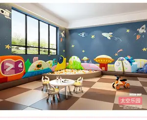 Moetry, gran oferta, almohadillas de pared con tema espacial, cojín de pared Anticolisión de fácil palo para sala sensorial, sala de juegos para niños pequeños