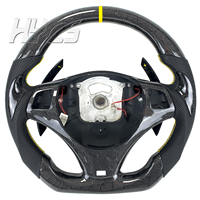 Volant en fibre de carbone personnalisé pour BMW Série 1 2 3 4 E90 E91 E92 E93 M3 Volant de haute qualité Style de conception de mouvement
