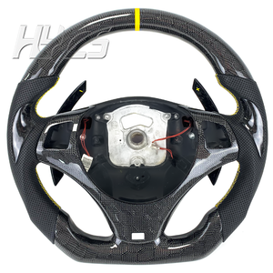 BMW 1 2 <span class=keywords><strong>3</strong></span> 4 serisi E90 E91 E92 E93 M3 için özel karbon Fiber direksiyon yüksek kalite direksiyon hareket tasarım tarzı - Product Image 1