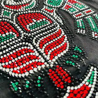 Transfert de strass personnalisé motif hibou, style mexicain, applique en cristal thermocollante, motifs thermocollants pour T-shirts, vêtements et jeans DIY