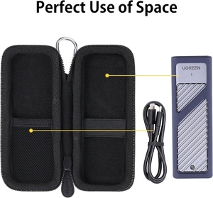 Công cụ tùy chỉnh điện tử EVA bọt trường hợp cho Ugreen NVMe SATA M.2 bao vây NVMe <span class=keywords><strong>SSD</strong></span> bao vây Túi - Product Image 3