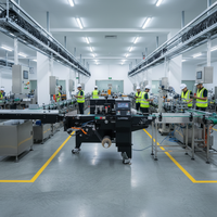 Machine d'emballage industrielle horizontale SZ-450 à couteau rotatif et servo-moteur pour films de fond, scellage à ailettes, haute productivité, pour sacs alimentaires (citron)