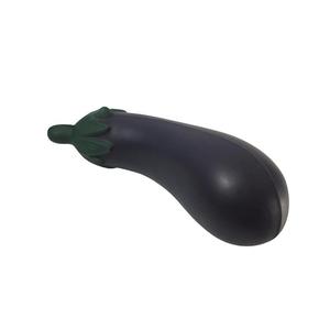 Balle anti-stress personnalisée violet brillant aubergine avec logo imprimé – Cadeau promotionnel pour la cuisine, le bureau, soulagement de l'anxiété, nouveauté - Product Image 4