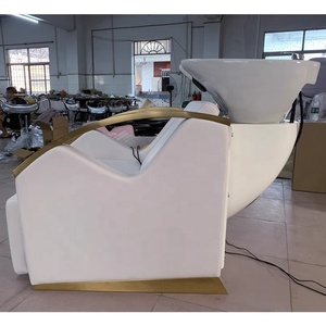 Sillón de peluquería sencillo con lavacabezas de cerámica, material limpio, diseño popular, ajuste eléctrico - Product Image 5