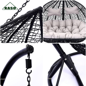 Garden Double Seat <strong>Egg</strong> Shape Patio Swing with Stand <strong>Uk</strong> Outdoor Rattan Wicker Hanging Swing <strong>Egg</strong> <strong>Chair</strong> - Product Image 6