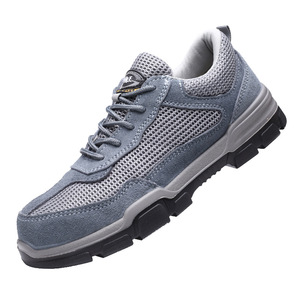 รองเท้าเซฟตี้แบบหุ้มส้นต่ำ ไม่มีโลหะ หัวรองเท้าทำจากวัสดุคอมโพสิต ระบายอากาศได้ดี ป้องกันการเจาะทะลุ ทนต่อแรงกระแทก สำหรับผู้ชายในงานก่อสร้าง - Product Image 4